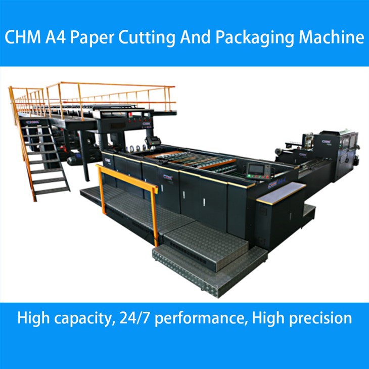 CHM-A 4-4 A4 Ligne de production de la machine à découper et à emballage