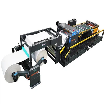 Machine de découpe de mouches synchro à double couteau